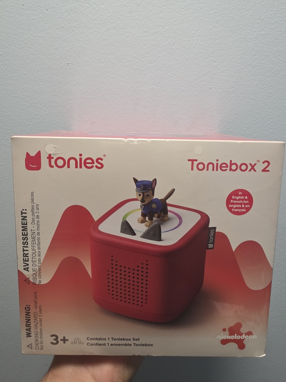 Tonies Toniebox 2 Portable Speaker SEALED  Paw Patrol Chase Figure  - Red